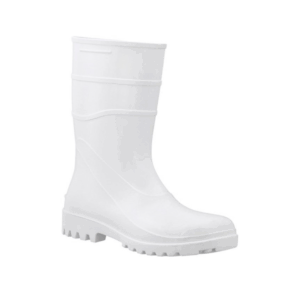 Bota de PVC Cano Curto Branco
